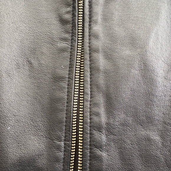 WILSONS Leather Women Black Leather Adjustable Straps Long Sleeves Jacket Sz M - Picture 16 of 16